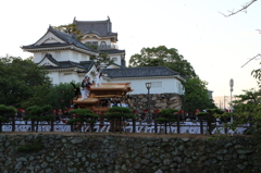 岸和田城とだんじり
