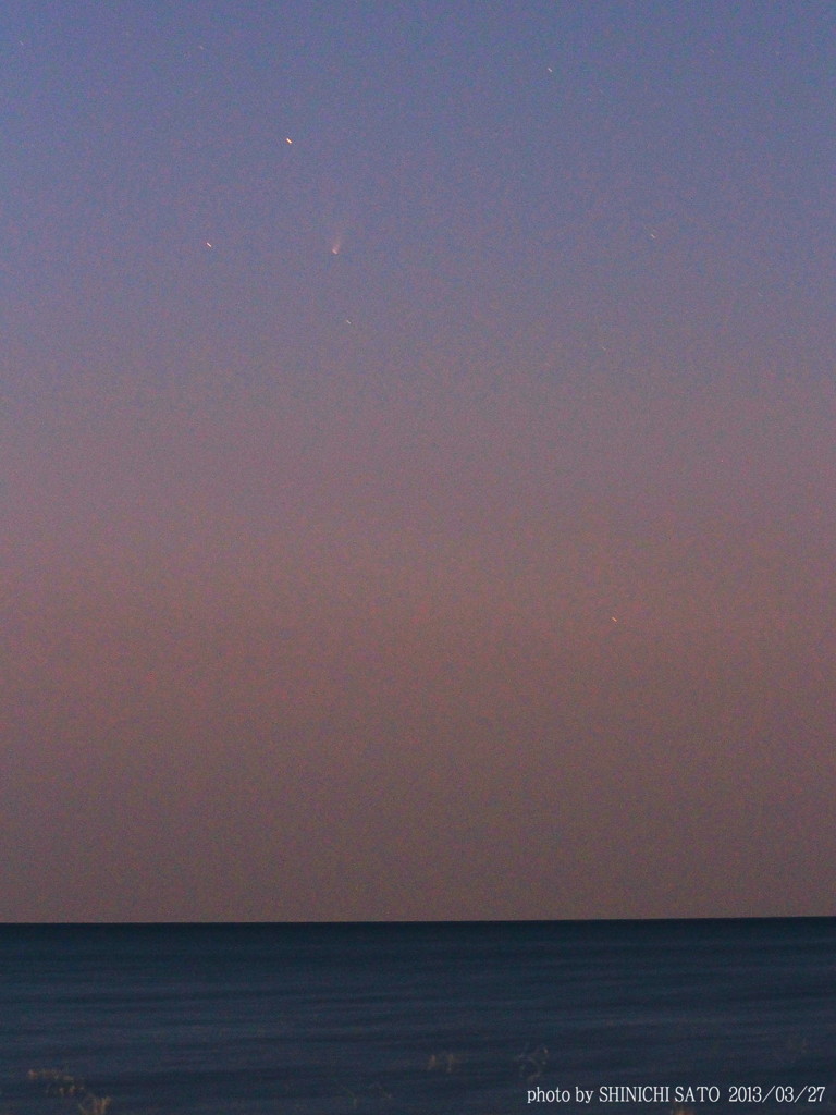 日本海とパンターズ彗星