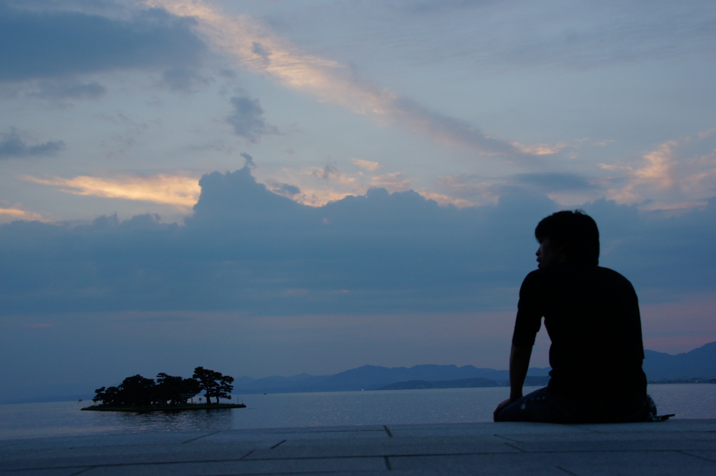 夕暮れ