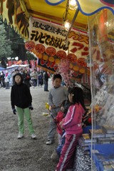 出店の子供達