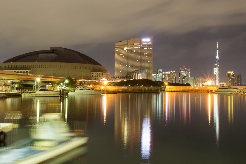 伊崎漁港より福岡夜景