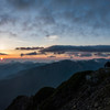 薬師岳山頂からの日の出