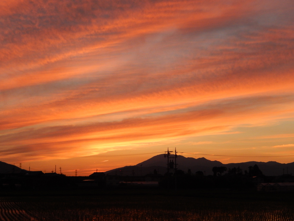 癒しの夕焼け