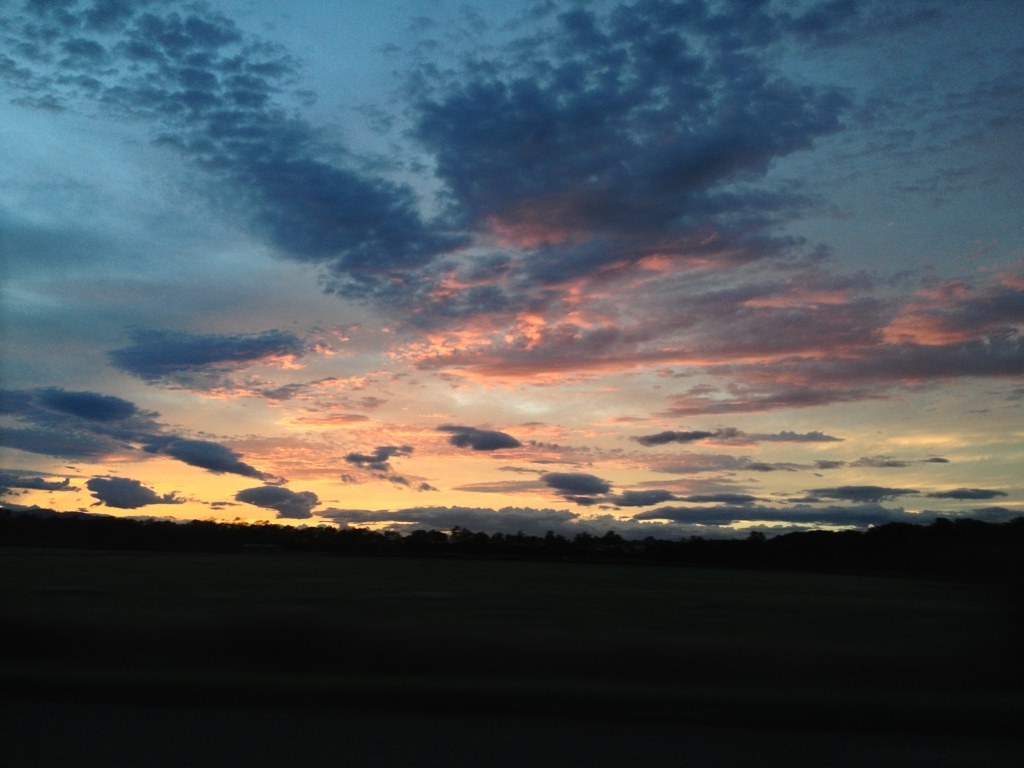 北海道の夕焼け