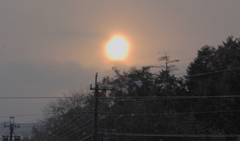 雪の太陽