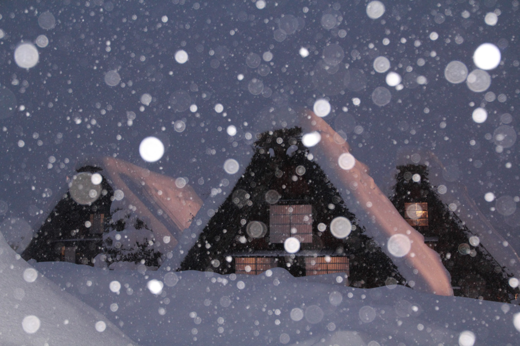 雪の泡