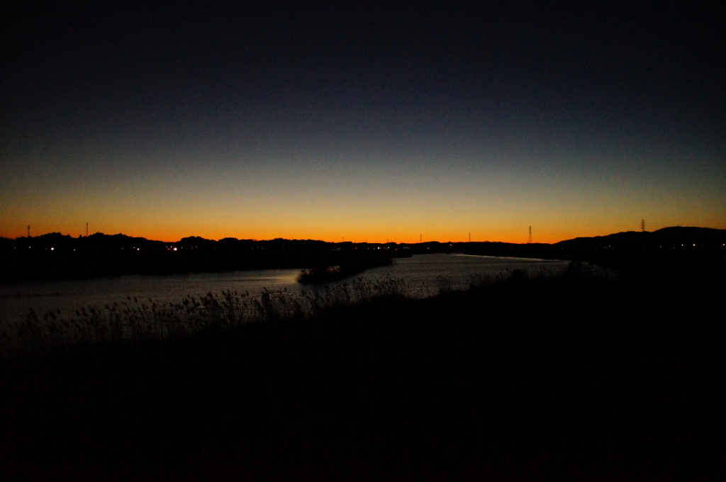 夕焼けを追いかけたけど・・・