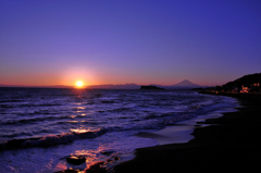 夕景　稲村ケ崎