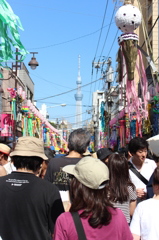 七夕祭りとスカイツリー