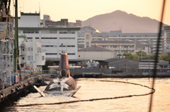 潜水艦のある風景