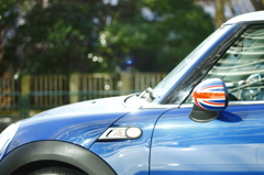 Union Jack on the back mirror