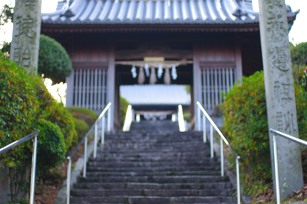 神社の階段