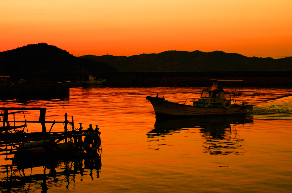 瀬戸内の夕景