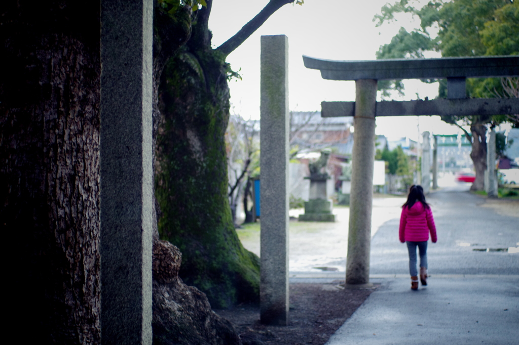 神社のかえり