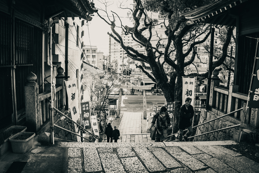 初詣　下関厳島神社