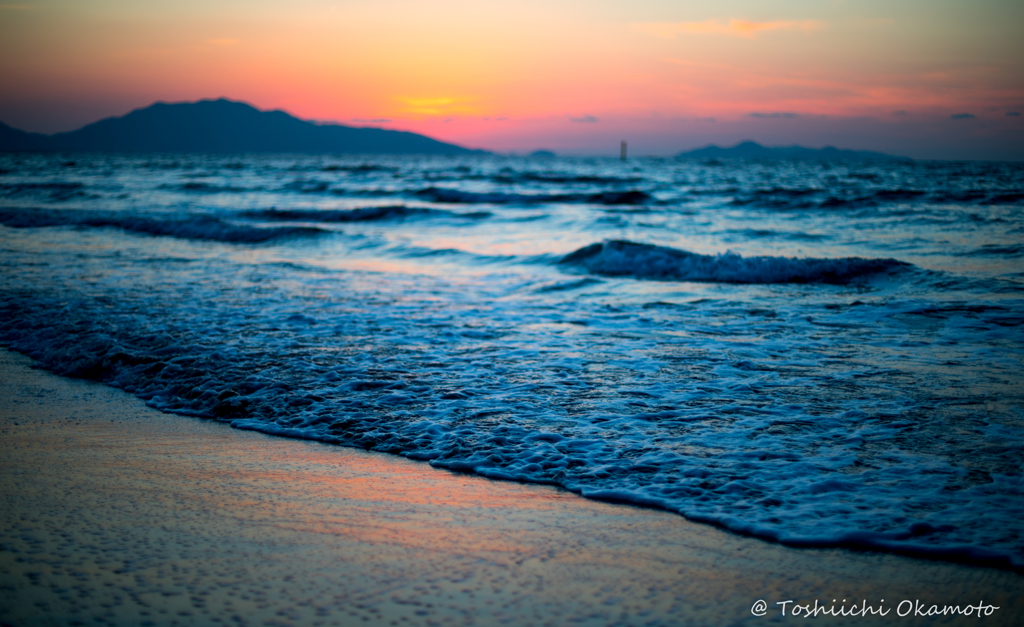 若松北海岸　　夕景。。。