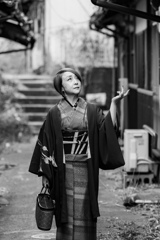 或る着物婦人