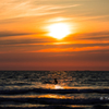sunset  surfer