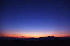 夜へ、榛名夕景
