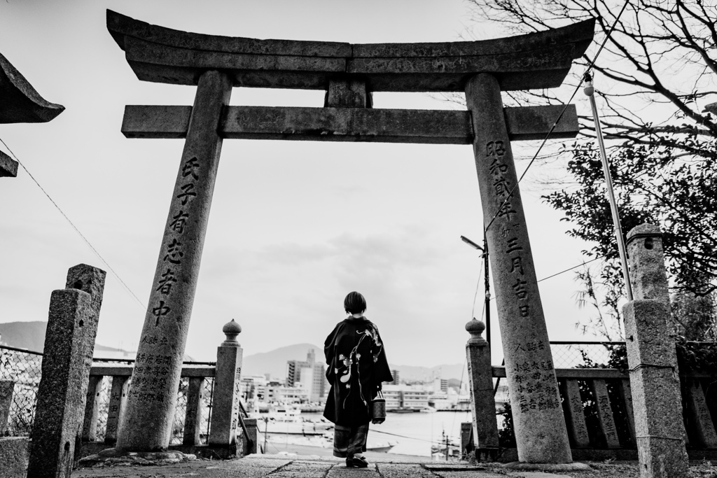 いにしえの風を感じた。。或る着物婦人