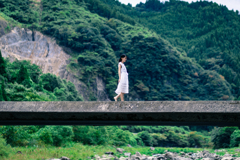 沈下橋を渡る。。。Shiho