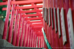 紅い鳥居　元乃隈稲成神社