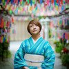 三井寺　和装婦人