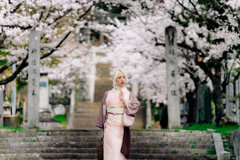 螺旋と桜