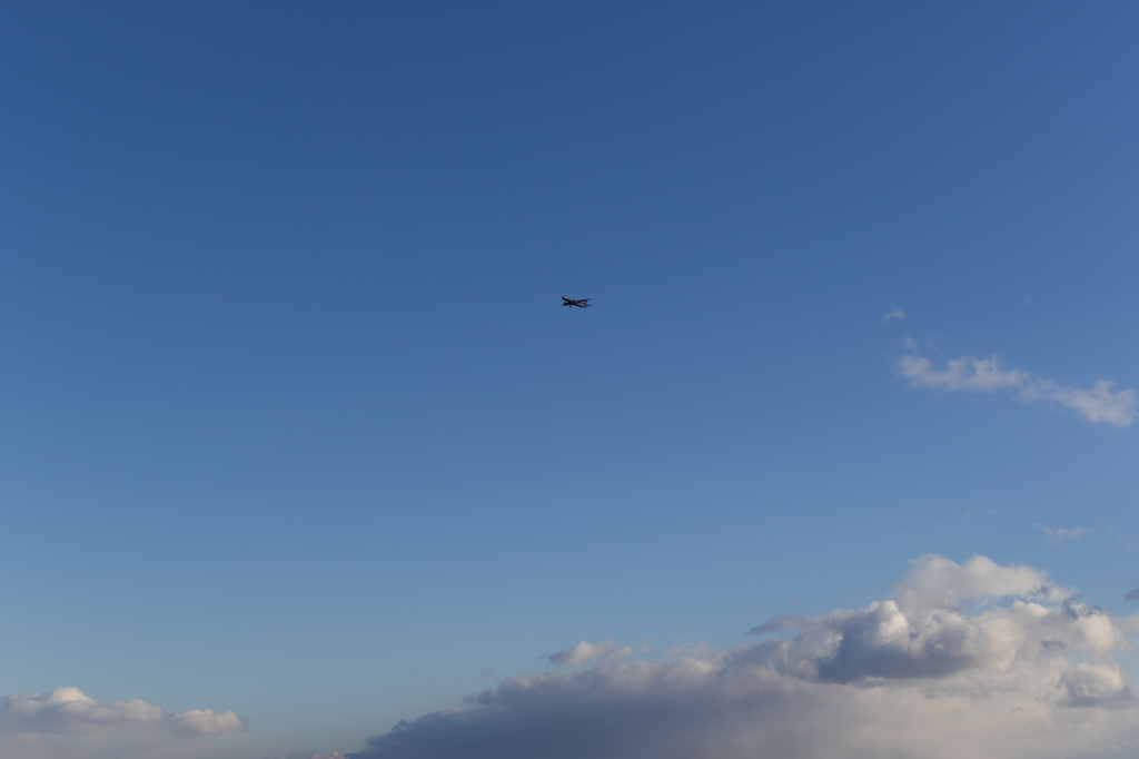 大空と飛行機