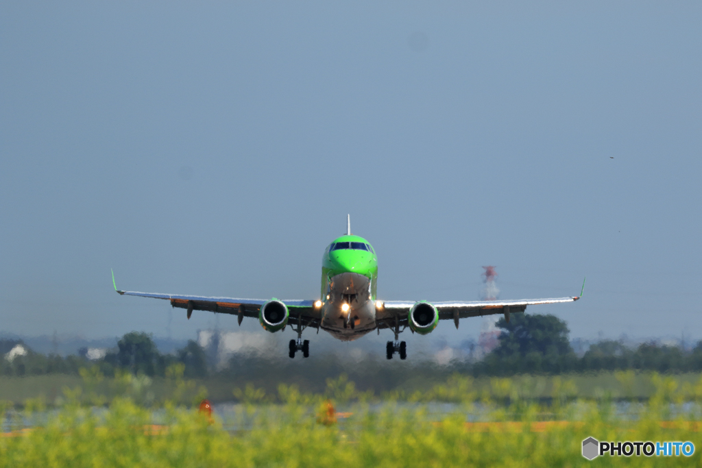 丘珠空港　FDA　離陸　その２