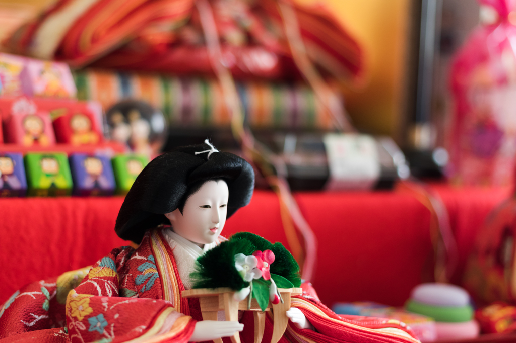 三人官女　島台