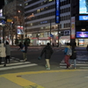 まだまだ寒い夜の札幌商店街