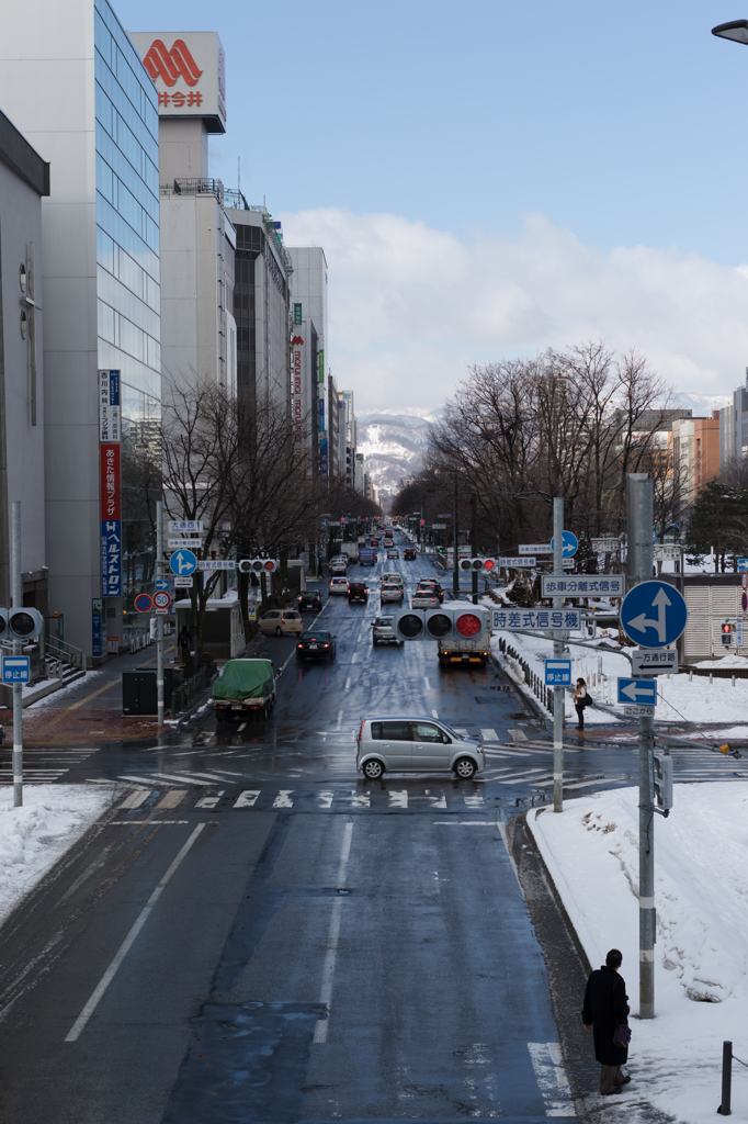 札幌大通り　西方面