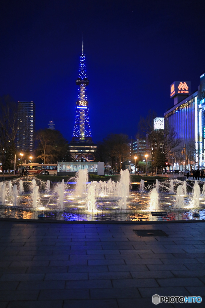 夜の札幌大通公園　続き