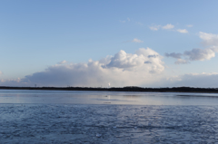 寒いウトナイ湖