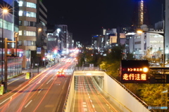 夜の石狩街道