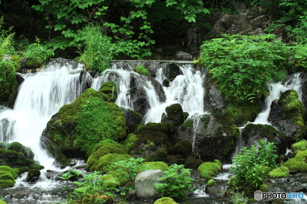 清らかな流れ　羊蹄山の麓、吹き出し公園より　No3