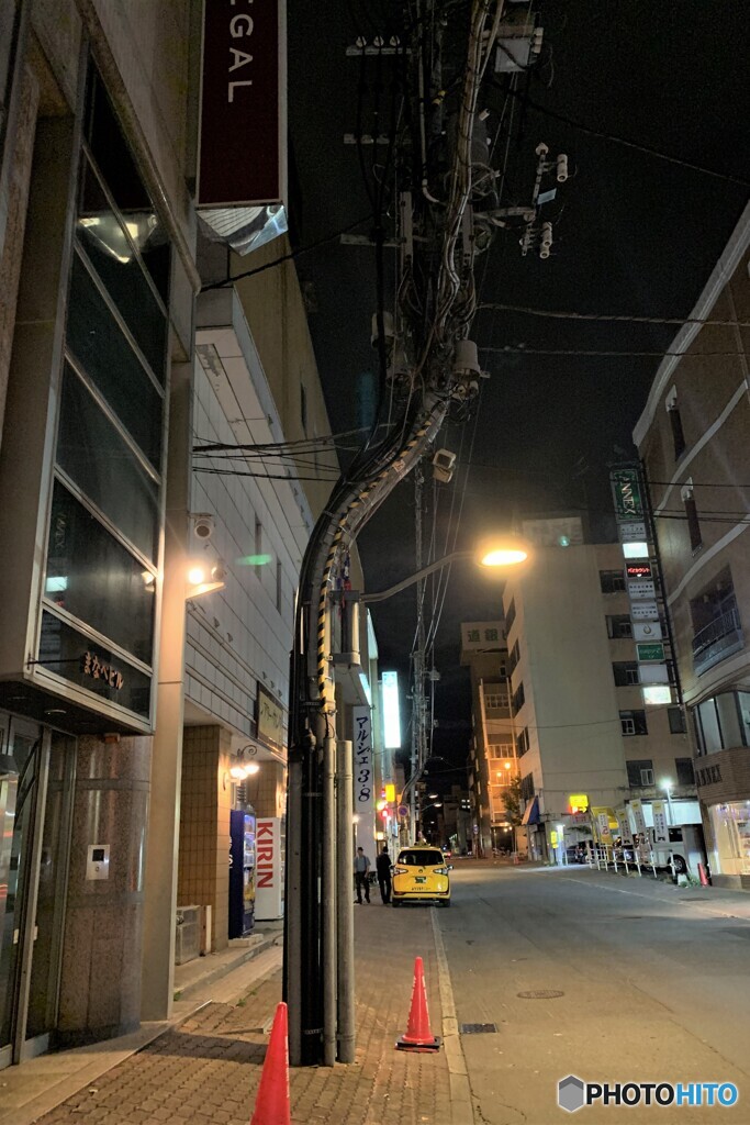 撮りたかった街角風景 In 旭川　S型組立鋼管柱　その４