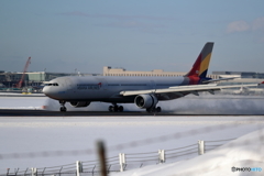 冬本番　新千歳空港　雪レフ最高　No3