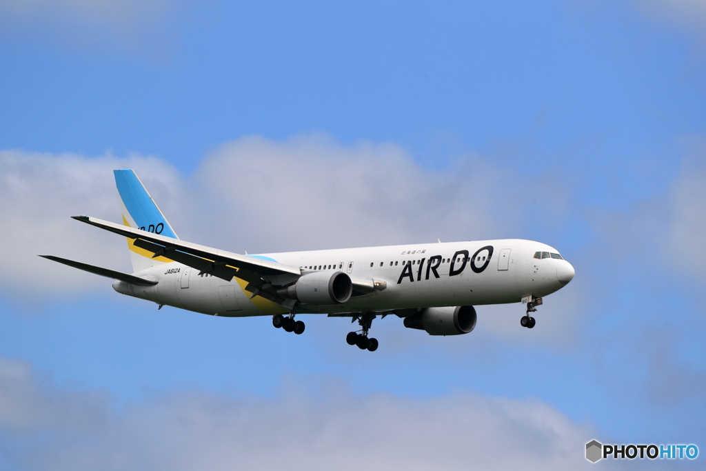 新千歳空港　19Lエンド　AIR DO