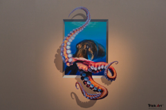 千歳空港トリックアート３