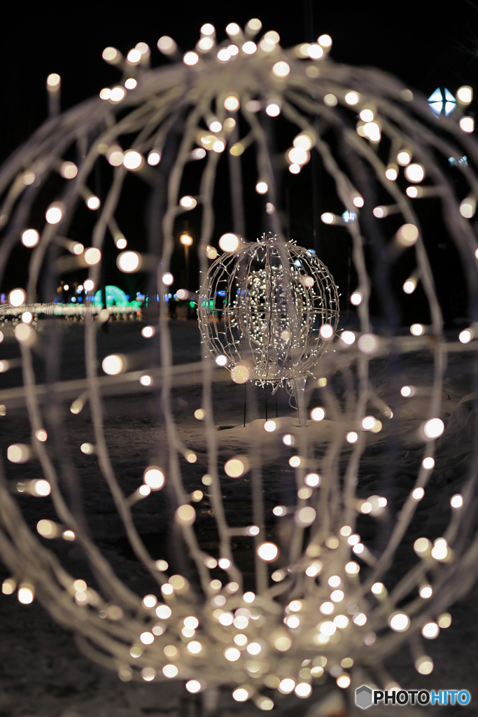 札幌大通公園　ホワイトイルミネーション　No1