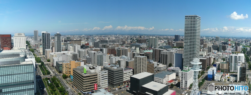 札幌テレビ塔より北東を見る