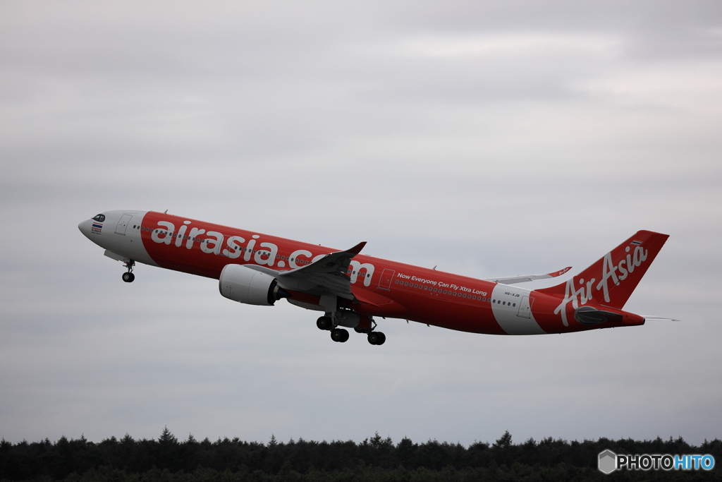 新千歳空港　生コンスポットより　AIR ASIA