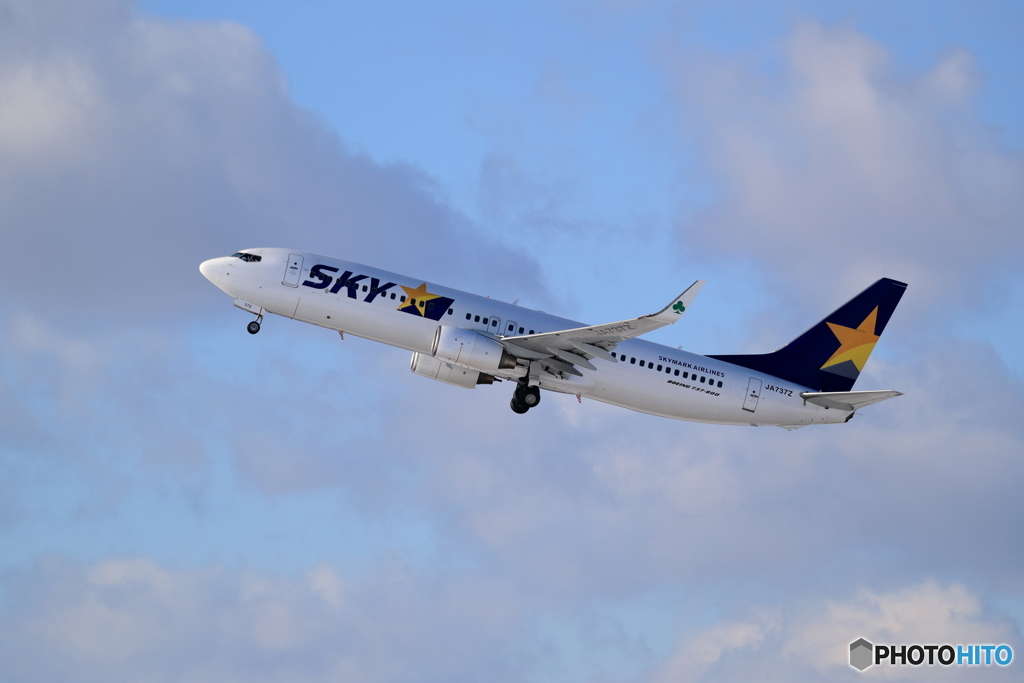 冬本番　新千歳空港　雪レフ最高　No6