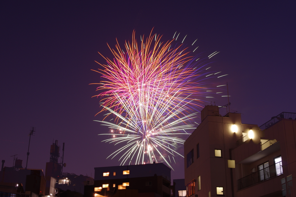 地元の花火