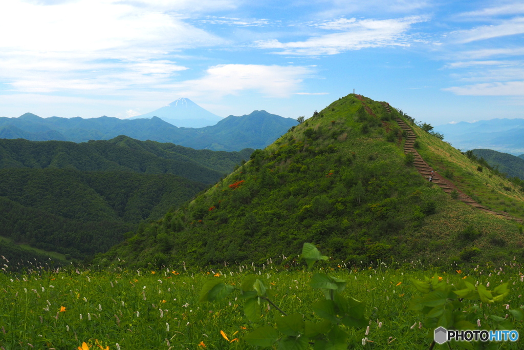 飯盛山×富士山×大盛山_20240622