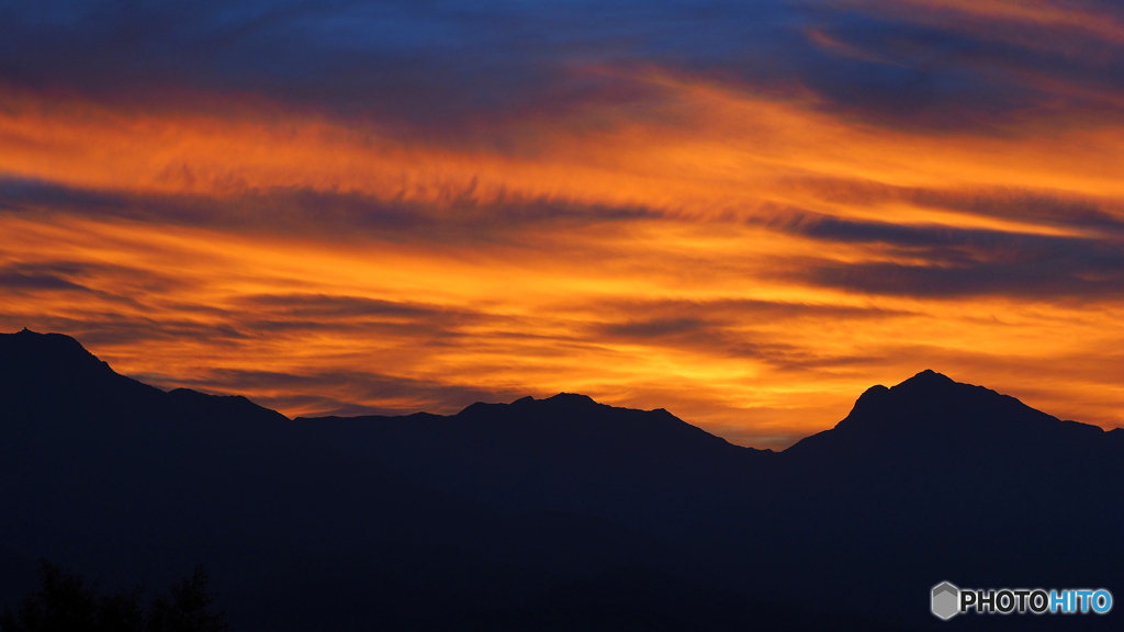 南アルプス夕景_20231019