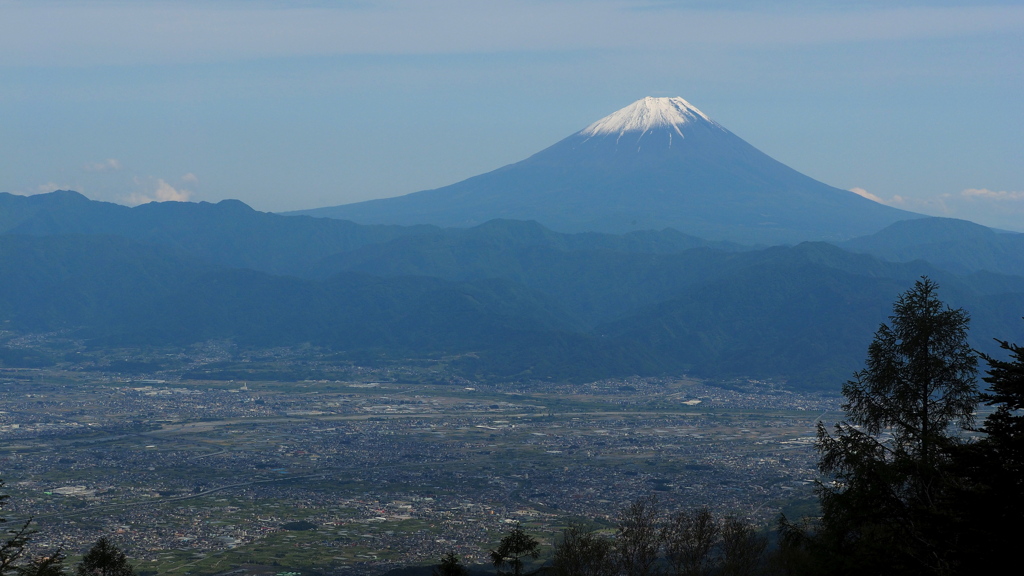富士山・甲府盆地_20230526_甘利山
