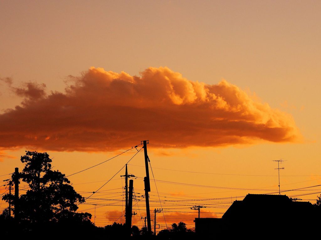 今日の夕景